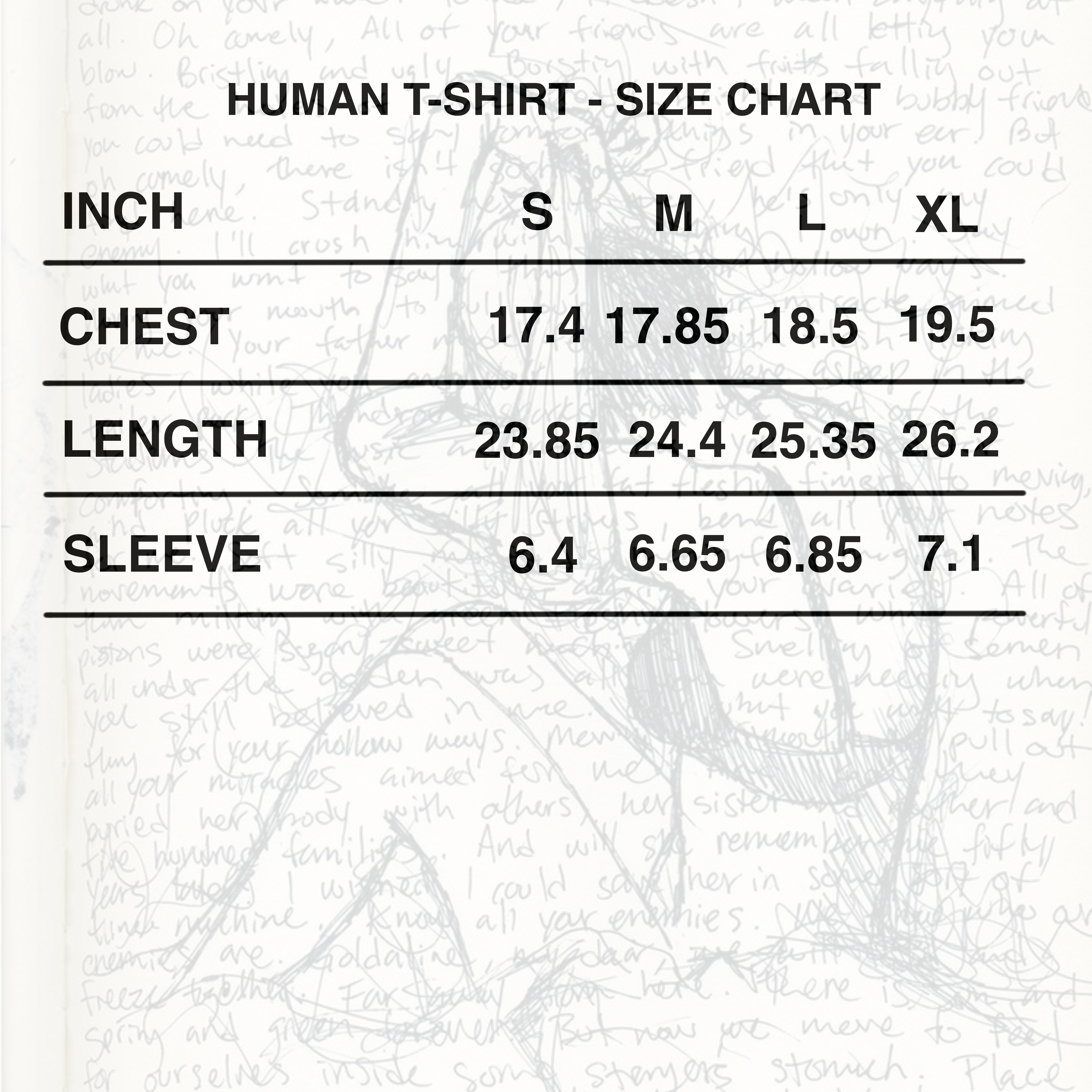 human t-shirt