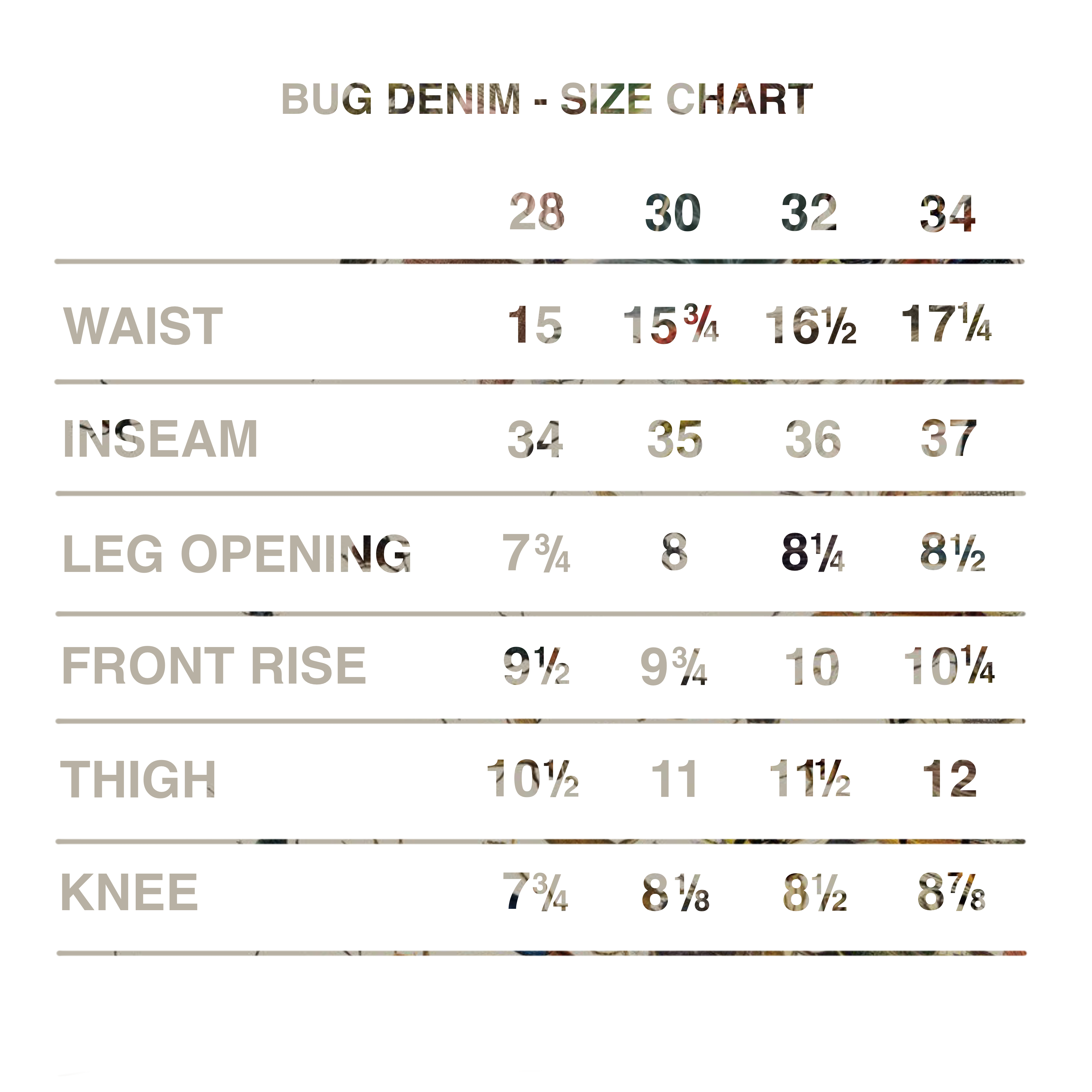 bug denim